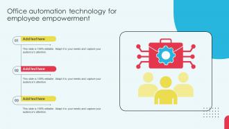 Office Automation Technology For Employee Empowerment