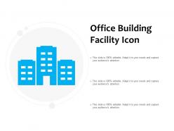 Office building facility icon