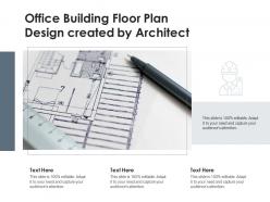 Office building floor plan design created by architect