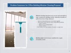Office building window cleaning proposal powerpoint presentation slides