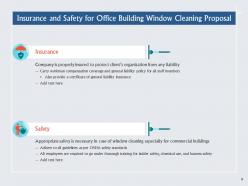 Office building window cleaning proposal powerpoint presentation slides
