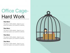 Office cage hard work powerpoint images
