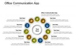 Office communication app ppt powerpoint presentation infographics visuals cpb