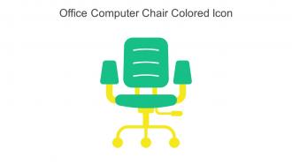 Office Computer Chair Colored Icon In Powerpoint Pptx Png And Editable Eps Format