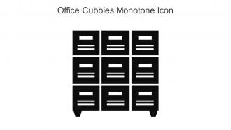 Office Cubbies Monotone Icon In Powerpoint Pptx Png And Editable Eps Format