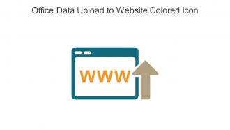 Office Data Upload To Website Colored Icon In Powerpoint Pptx Png And Editable Eps Format