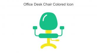 Office Desk Chair Colored Icon In Powerpoint Pptx Png And Editable Eps Format