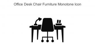 Office Desk Chair Furniture Monotone Icon In Powerpoint Pptx Png And Editable Eps Format