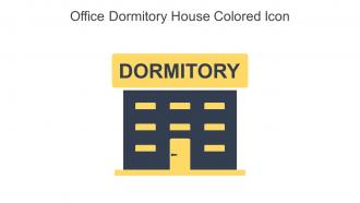 Office Dormitory House Colored Icon In Powerpoint Pptx Png And Editable Eps Format