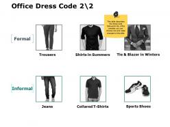 Office dress code informal ppt powerpoint presentation file ideas