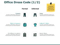 Office dress code marketing ppt powerpoint presentation professional grid