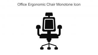 Office Ergonomic Chair Monotone Icon In Powerpoint Pptx Png And Editable Eps Format