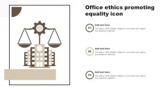 Office Ethics Promoting Equality Icon