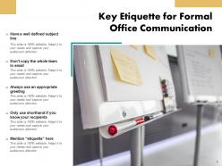 Office Etiquette Harmony Business Communication Workforce Employees