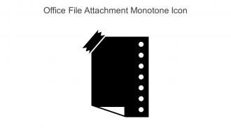 Office File Attachment Monotone Icon In Powerpoint Pptx Png And Editable Eps Format