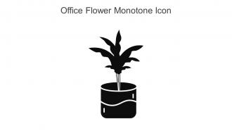 Office Flower Monotone Icon In Powerpoint Pptx Png And Editable Eps Format