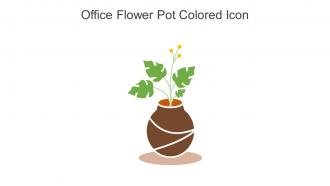 Office Flower Pot Colored Icon In Powerpoint Pptx Png And Editable Eps Format