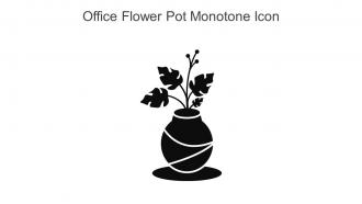 Office Flower Pot Monotone Icon In Powerpoint Pptx Png And Editable Eps Format