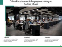 Office Furniture Conference Cupboard Cubicles Employees Monitors Interior