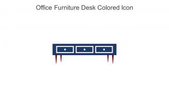 Office Furniture Desk Colored Icon In Powerpoint Pptx Png And Editable Eps Format