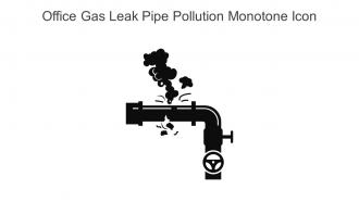 Office Gas Leak Pipe Pollution Monotone Icon In Powerpoint Pptx Png And Editable Eps Format