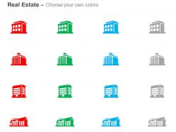 Office government buildings real estate ppt icons graphics
