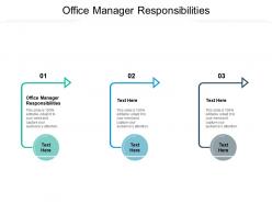 Office manager responsibilities ppt powerpoint presentation gallery rules cpb