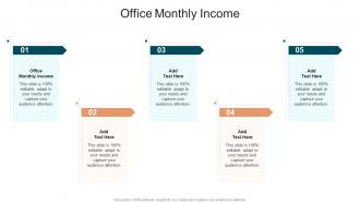 Office Monthly Income In Powerpoint And Google Slides Cpb