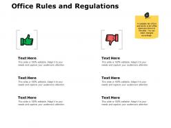 Office rules and regulations j190 ppt powerpoint presentation file layout