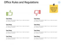 Office rules and regulations marketing ppt powerpoint presentation portfolio summary