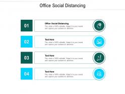 Office social distancing ppt powerpoint presentation portfolio topics cpb