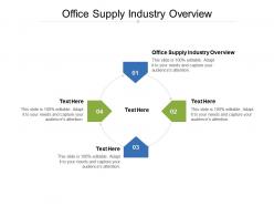 Office supply industry overview ppt powerpoint presentation summary picture cpb