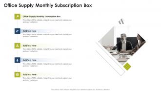 Office Supply Monthly Subscription Box In Powerpoint And Google Slides Cpb