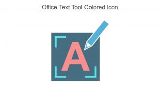 Office Text Tool Colored Icon In Powerpoint Pptx Png And Editable Eps Format