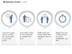 Office time management business team working with time analysis ppt icons graphics