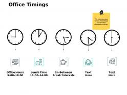 Office timings management ppt powerpoint presentation file show