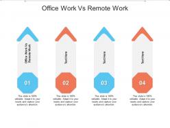 Office work vs remote work ppt powerpoint presentation icon layout ideas cpb