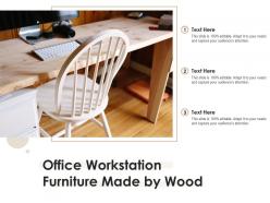 Office workstation furniture made by wood