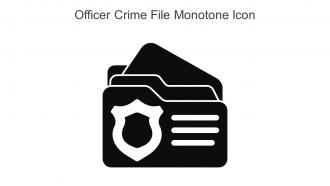 Officer Crime File Monotone Icon In Powerpoint Pptx Png And Editable Eps Format