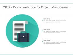 Official documents icon for project management