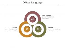 Official language ppt powerpoint presentation icon background designs cpb