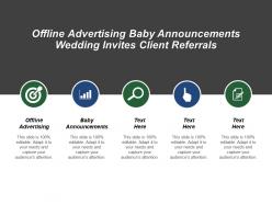 Offline Advertising Baby Announcements Wedding Invites Client Referrals