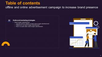 Offline And Online Advertisement Campaign To Increase Brand Presence MKT CD V Impressive Unique