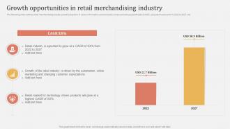 Offline And Online Merchandising Growth Opportunities In Retail Merchandising Industry