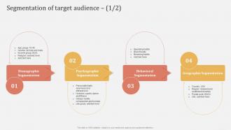 Offline And Online Merchandising Segmentation Of Target Audience