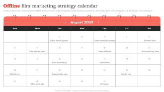 Offline Film Marketing Strategy Calendar