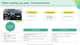 Offline Marketing Case Study Print Advertisement Offline Marketing To Create MKT SS V