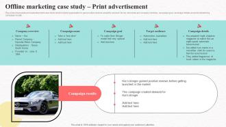 Offline Marketing Case Study Print Social Media Marketing To Increase Product Reach MKT SS V