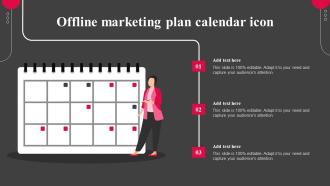Offline Marketing Plan Calendar Icon