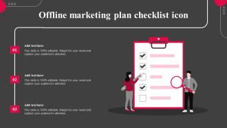 Offline Marketing Plan Checklist Icon